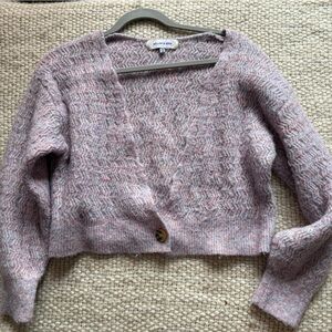 Willow and Wind Soft Pink Textured Flowy Cardigan